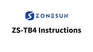 Zonesun ZSTB4 Instructions [upl. by Aihsekyw624]