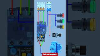 DOL Starter Wiring Diagram DOL starter control wiring Thermal relay shots [upl. by Solakcin]