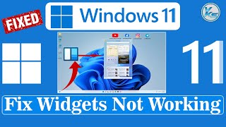 ✅ How To Fix Widgets Not Working On Windows 11 Running Computer  Fix Widgets Problem [upl. by Rame]