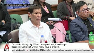 Former Philippine president Rodrigo Duterte strongly defends his war against drugs [upl. by Asabi237]