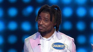 Fast Money Chauncey CJ GardnerJohnson and Eric Kendricks  Celebrity Family Feud [upl. by Beatrix]