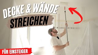 Badezimmer Decke und Wände streichen [upl. by Araet]