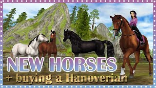 NEW horses amp buying a Hanoverian  Star Stable [upl. by Ambros]