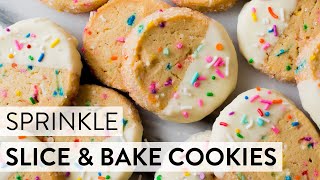 Sprinkle Slice amp Bake Cookies  Sallys Baking Recipes [upl. by Laerol]