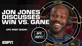 Jon Jones breaks down Gane win says Stipe Miocic better give 100 of himself for their fight [upl. by Oilisab92]