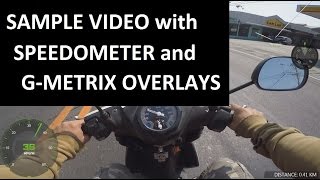 GOPRO WITH SPEEDOMETER amp GMETRIX OVERLAYS GoPro Hero4 Silver v300 [upl. by Marijn]