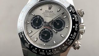 Rolex Cosmograph Daytona White Gold Oysterflex 116519LN Rolex Watch Review [upl. by Natika206]