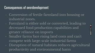 Effects of Overdevelopment on American Farmland [upl. by Guendolen755]