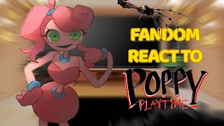 Fandom react to Poppy Playtimepart3 newvideo poppyplaytime mommy [upl. by Aerdua]