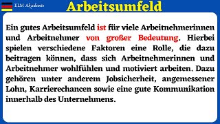 8 Themen B2 Prüfung Beruflich Mündliche Prüfung B2 für den Beruf  Thema 2 Arbeitsumfeld [upl. by Grube]