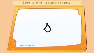 Écrire lalphabet Apprendre à écrire la lettre s en minuscule en cursive [upl. by Lossa]