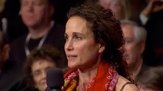 Actress Andie MacDowell Can Science Create Life [upl. by Iene398]