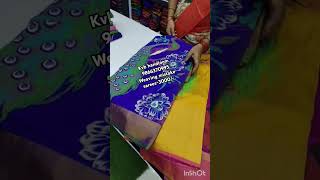 uppada uppada hand print design sarees viral trending yt shots [upl. by Enileda]