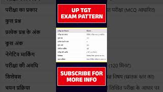 UP TGT Exam Pattern uptgtexam uptgtexampattern [upl. by Vatsug]