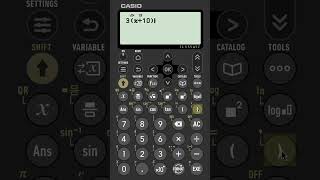 Using Solver For A Linear Equation On A Casio fx991CW Classwiz  shorts [upl. by Ahsienroc]