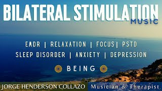 Bilateral Stimulation Music  EMDR  🎧 Listen with headphones  Begin [upl. by Darbee]