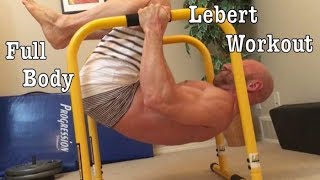 Full Body Lebert Equalizer Bar Home Workout Tuck Lever Rows Tuck Planche Push ups Pike Push ups [upl. by Minabe]