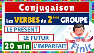 Conjugaison des verbes du 2ème groupe  le présent le futur et limparfait [upl. by Murrah]