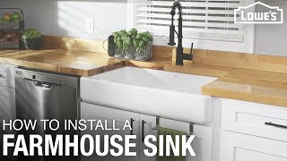 How To Install a Farmhouse Sink  DIY Kitchen Remodel [upl. by Placidia]