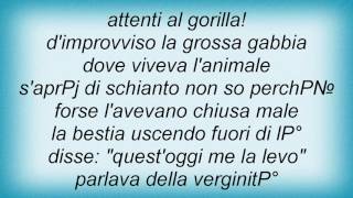 Fabrizio De Andre  Il Gorilla Lyrics [upl. by Onstad]