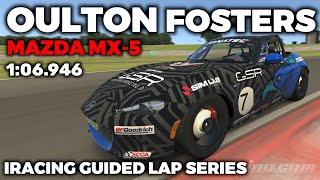 iRacing Oulton Park Fosters MX5  Guide Lap  Hot Lap  Setup  blap file  106946 [upl. by Sarid]