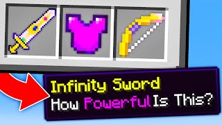 Minecraft With Custom Infinity Items [upl. by Ibed49]