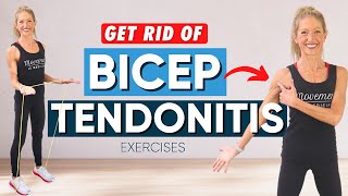 Get Rid of Bicep Tendonitis Exercises Follow Along for Pain Relief [upl. by Lionel]