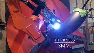 Tecnar Rotoweld 30 in action on Stainless Steel spool [upl. by Sedinoel]