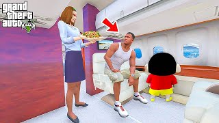 Shin Chan amp Franklin Flight Driving Experience With Pushpa Salaar in Gta 5 in Telugu [upl. by Sarita727]