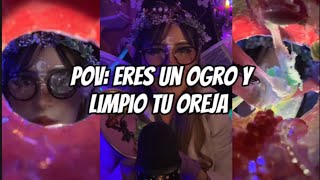 Pov Eres un ogro y te limpio la oreja 🤭 asmr halloweenasmr asmrhalloween [upl. by Dorlisa]