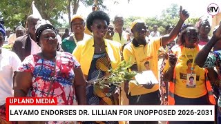 Layamo Endorses Hon Minister Dr Lillian Aber for Unopposed 20262031 [upl. by Nauhs]