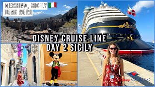 DAY 2 SICILY 🚢 Disney Cruise Line Vlog Disney Magic Mediterranean June 2022 Taormina 🇮🇹aclaireytale [upl. by Sadnac]