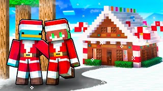 Construí una CASA DE NAVIDAD en Minecraft [upl. by Cameron]