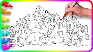 MY LITTLE PONY Coloring Pages Are the BEST for Relaxation How to color My Little Pony [upl. by Omoj]