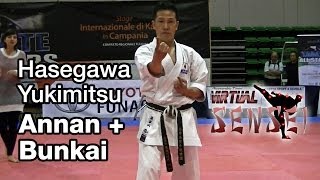 Hasegawa Yukimitsu teaching kata Annan Ryuei ryu  bunkai  Karate All Stars 2013 [upl. by Edina]