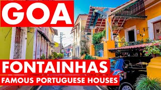 Goa  Fontainhas  February 2024  Famous Latin Quarter  Portuguese Houses  Panjim City  Goa Vlog [upl. by Nytsud29]