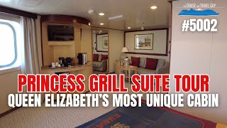 The Best Cabin Onboard Queen Elizabeth Princess Grill Suite 5002 Full Tour [upl. by Solakcin]