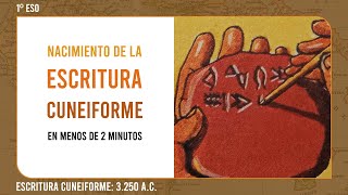 EL NACIMIENTO DE LA ESCRITURA CUNEIFORME  1º Educación Secundaria Obligatoria [upl. by Phippen]