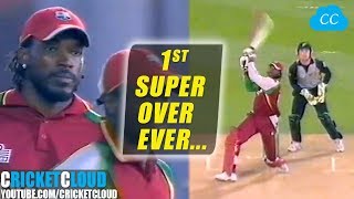 Best Super Over  Super Gayle Storm  1st Super Over Ever in T20 Cricket [upl. by Berty]