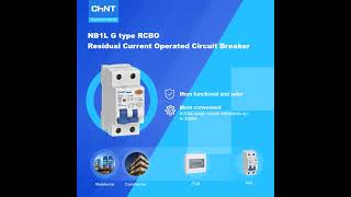 CHINT NB1L G Type RCBO  Residual Current Operated Circuit Breaker [upl. by Haropizt988]