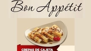 Crepas de Cajeta Receta Súper Fácil ♥ Caramel Crepes Tutorial [upl. by Mis]