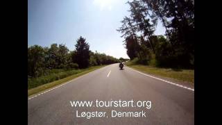 Motorcycle ride around Logstor Denmark [upl. by Winwaloe52]