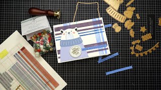 Spellbinders October 2024 Small Die BetterPress amp Wax Seal of the Month Tutorial Cool Plaid Maker [upl. by Aehtela]