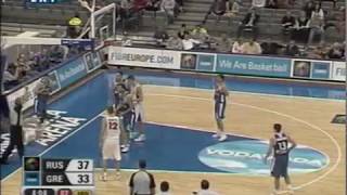 Eurobasket 2005 Ελλάδα  Ρωσσία Προημιτελικός Β Ημίχρονο [upl. by Inod]