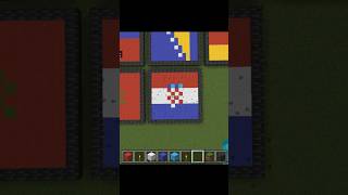 Making Flags in Minecraft Part8 Croatia 🇭🇷 [upl. by Enuahs632]