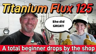 Harbor Freight Easy Flux 125  A beginner tries it out [upl. by Early]