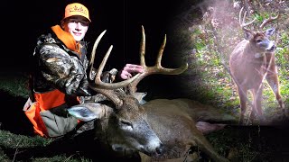 BIG BUCK DOWN at 20 YARDS  New York Rifle Hunting [upl. by Ecirpac]