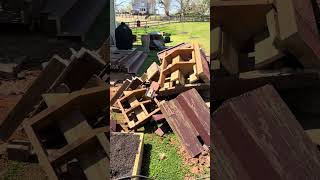 Deck Demo Aftermath diy deck demo [upl. by Ryley685]