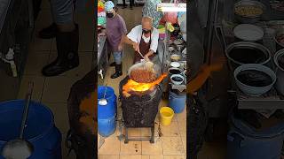 Great Grandpa Wok Skills Popular Black Noodles shorts [upl. by Eihcir722]