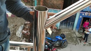 stainless steel design for railing  How to install stainless steel railing [upl. by Luba]